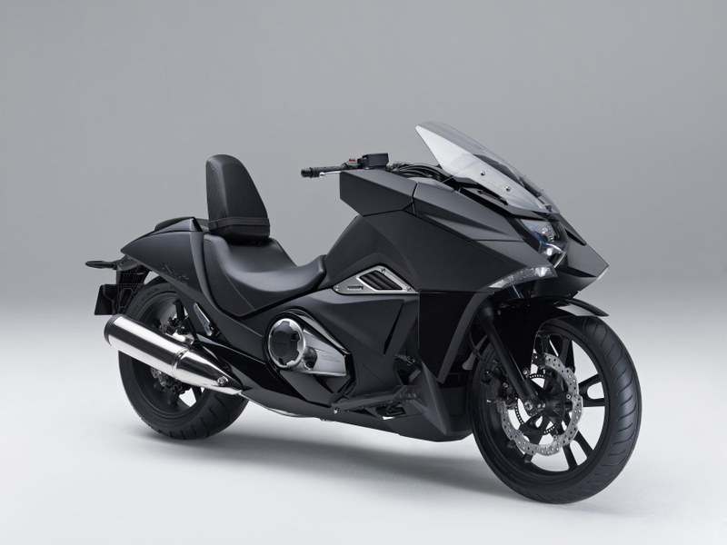 Illustration for article titled Honda's Anime-Inspired Bike Is A Stealth Bomber On Two Wheels